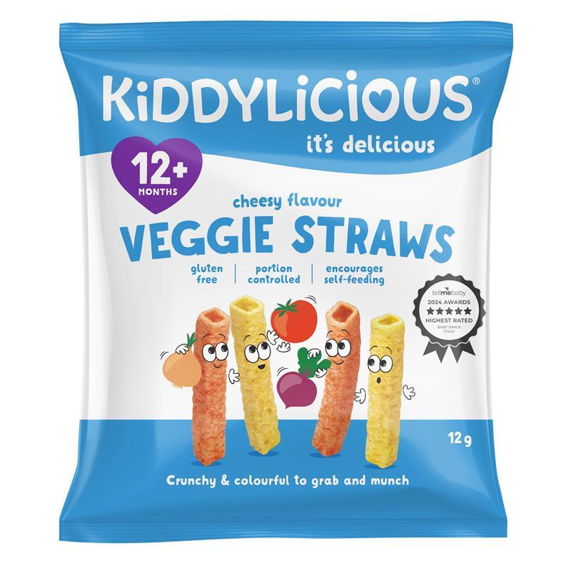 Kiddylicious Cheesy Straws 12g