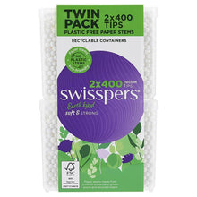 Swisspers Earth Kind Cotton Tips With Paper Stems Twin Pack 2x400 Pack