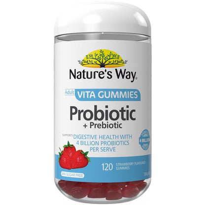 Nature's Way Adult Vita Gummies Probiotic 120 Gummies Exclusive Size