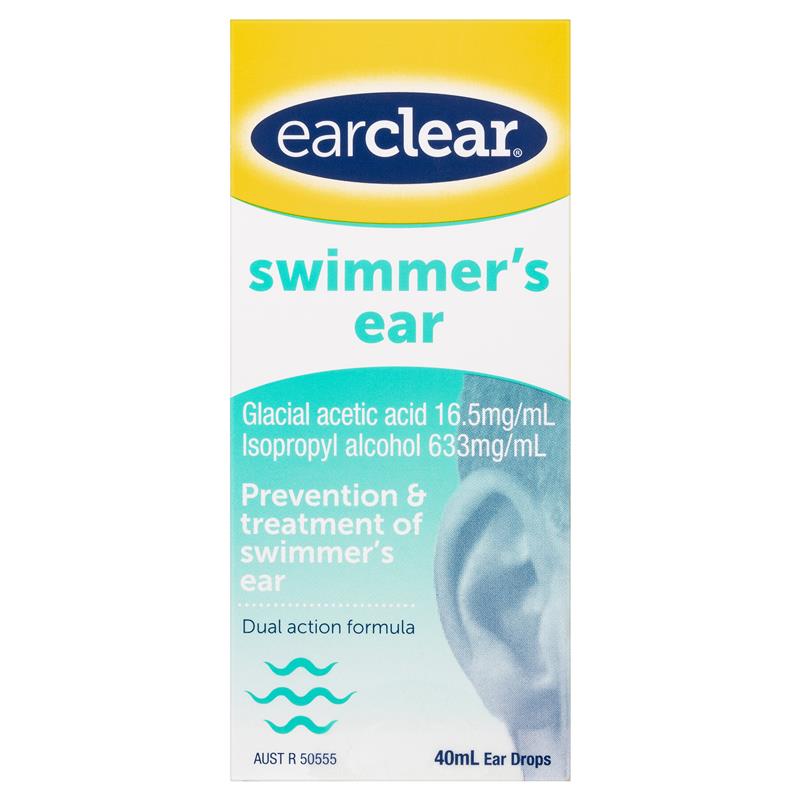 EarClear Swimmer's Ear Drops 40mL – Prevention & Treatment of Swimmer's Ear