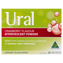 Ural Effervescent Powder Cranberry 28 Sachets - GimmeNow