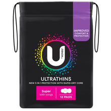 U By Kotex Ultrathins Pads Wing Super 12 Pack - GimmeNow