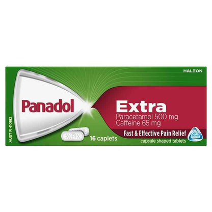 Panadol Extra Paracetamol Pain Relief 16 Caplets