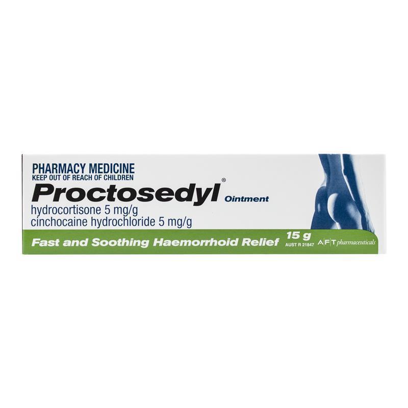 Proctosedyl Haemorrhoids Relief Ointment Cream 15g