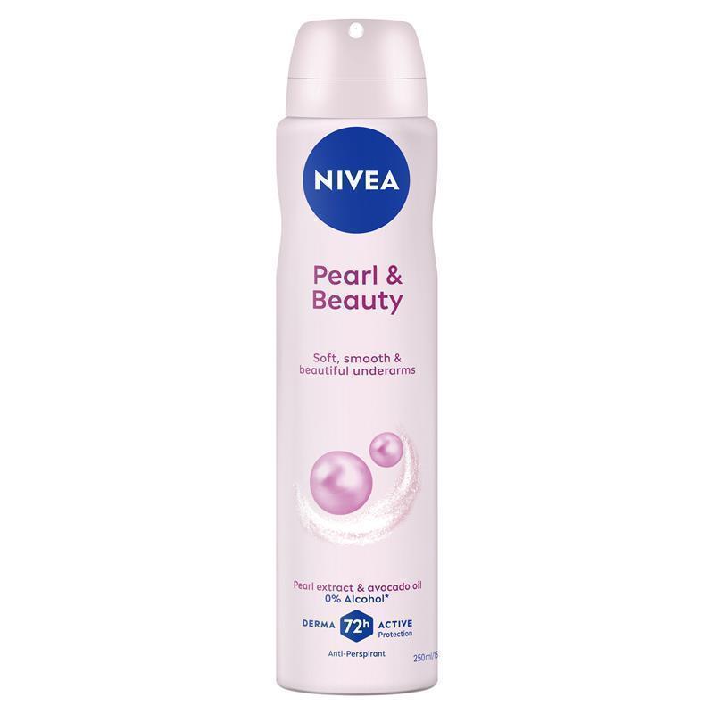NIVEA Pearl And Beauty Aerosol Deodorant 72H Protection 250ml