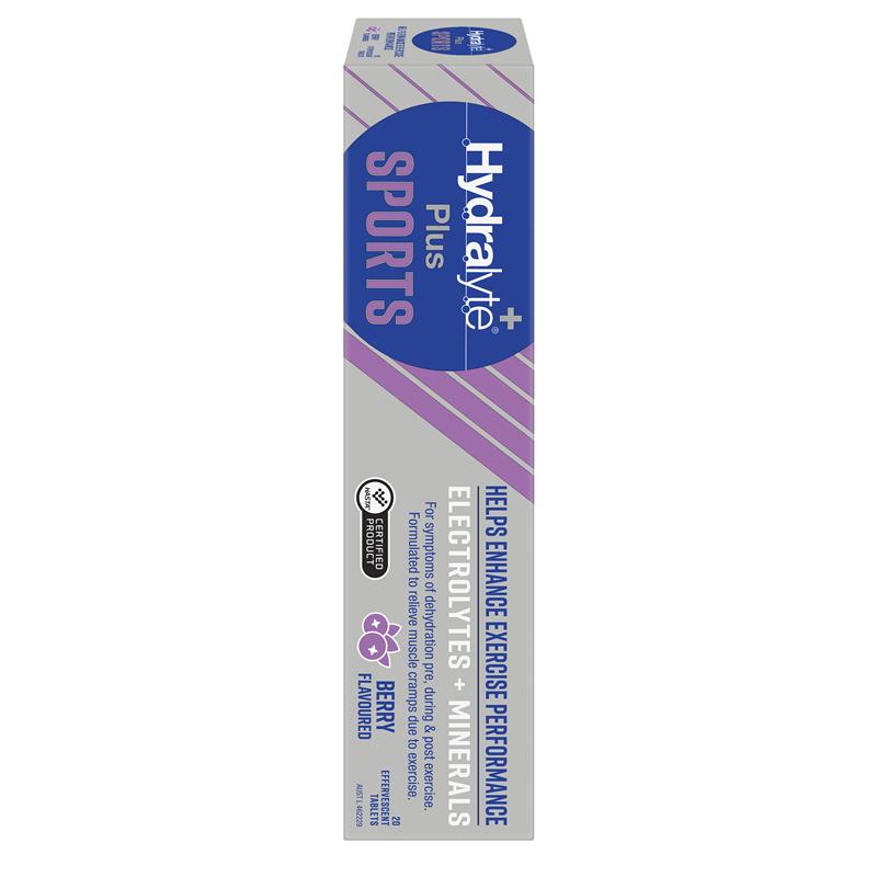 Hydralyte Plus Sport Berry 20 Effervescent Tablets