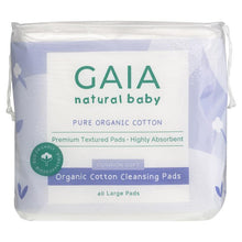 Gaia Natural Baby Organic Cotton Cleansing Pads 40 Pack - GimmeNow