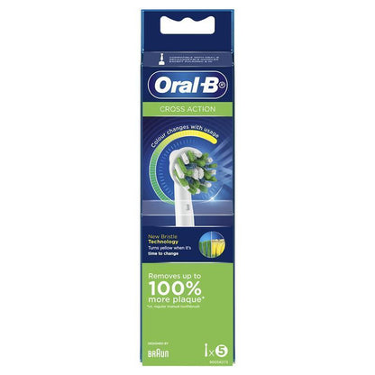 Oral B Power Toothbrush Cross Action Refills 5 Pack - GimmeNow