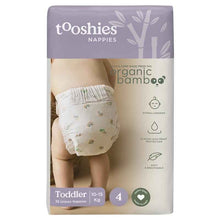 Tooshies Eco Nappies with Organic Bamboo Size 4 Toddler 10-15kg, 36 pack