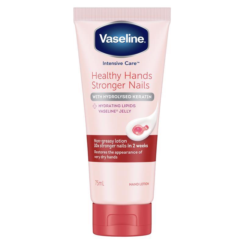 Vaseline Intensive Care Hand Cream Healthy Hands Stronger Nails 75ml