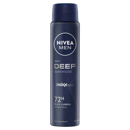 NIVEA MEN Deep Aerosol Deodorant 72H Protection 250ml