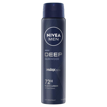 NIVEA MEN Deep Aerosol Deodorant 72H Protection 250ml
