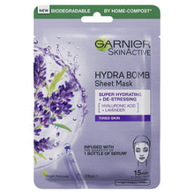 Garnier Hydra Bomb Hyaluronic Acid + Lavender Sheet Mask - GimmeNow