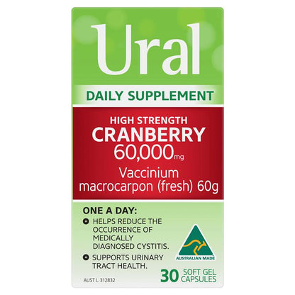 Ural High Strength Cranberry 60000mg 30 Capsules