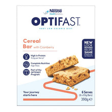 Optifast VLCD Bars Cereal 6 X 65g NEW - GimmeNow
