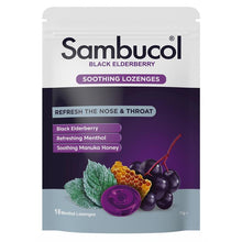 Sambucol Soothing Nose & Throat Menthol & Honey 16 Lozenges