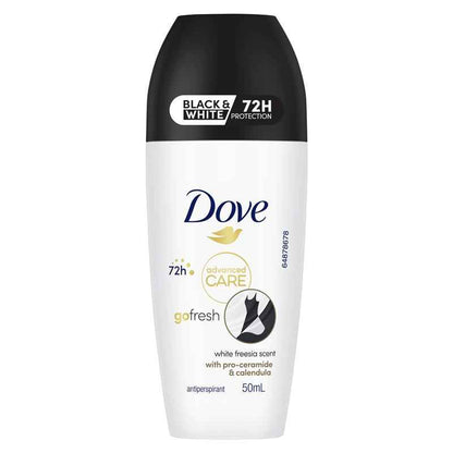 Dove Women Advanced Care Antiperspirant Deodorant 72h Roll On Black & White 50ml