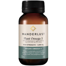 Wanderlust Plant Omega 3 60 Capsules NEW