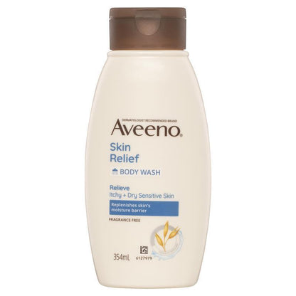 Aveeno Skin Relief Moisturising Fragrance Free Body Wash 354ml