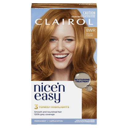 Clairol Nice N Easy 8WR Natural Gold Auburn Permanent Hair Colour