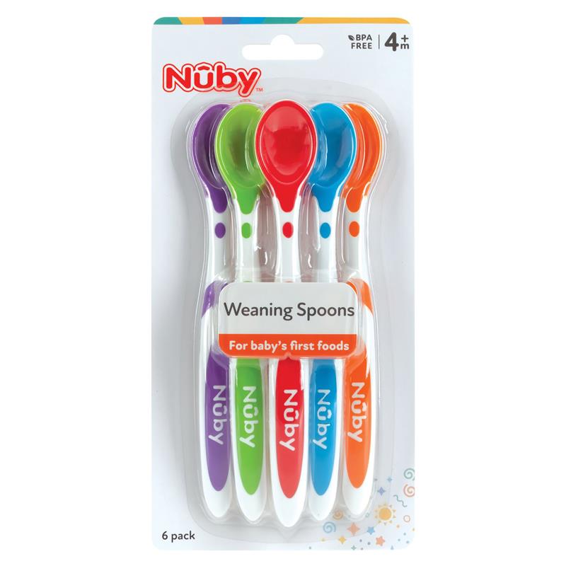 Nuby Weaning Spoons 6 Pack