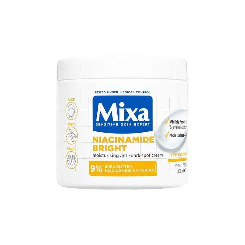 Mixa Niacinamide Bright Moisturising Anti-Dark Spot Cream 400ml (Sale)