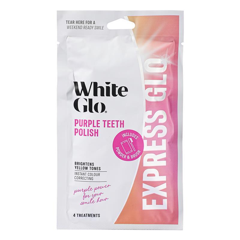 White Glo Purple Teeth Polish Express Glo