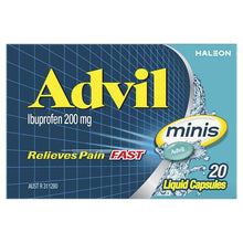 Advil Ibuprofen Pain Relief Liquid Mini 20 Capsules
