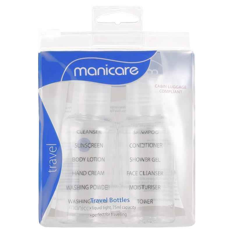 Manicare Travel Bottles 2 Pack