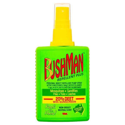 Bushman Plus UV Insect Repellent 100ml Pump Spray