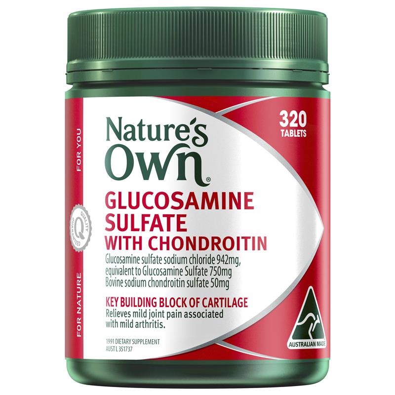 Nature's Own Glucosamine Sulfate With Chondroitin 320 Tablets