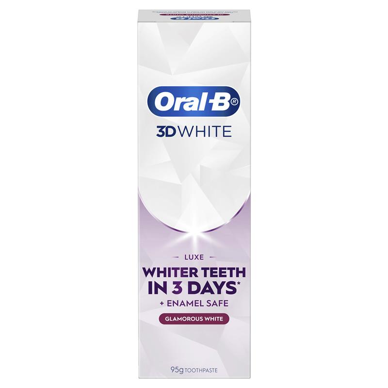 Oral B 3D White Luxe Glamorous White Toothpaste 95g