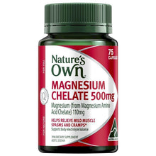 Nature's Own Magnesium Chelate 500Mg 75 Capsules