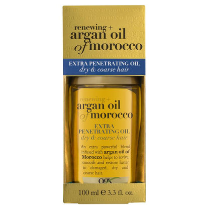 Ogx Renewing + Hydrating & Shine Argan Oil Of Morocco Extra Penetrating Oil For Damaged & Heat Styled Hair 100mL