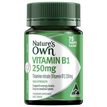 Nature's Own High Strength Vitamin B1 250mg 75 Tablets - GimmeNow
