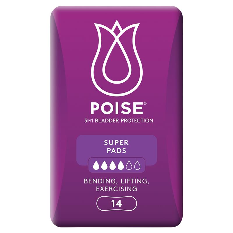 Poise Incontinence Pads Super 14 Pack