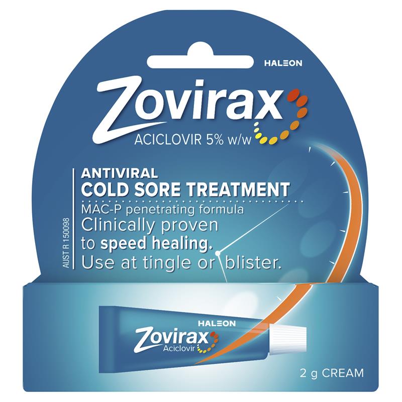 Zovirax Cold Sore Cream Tube 2g