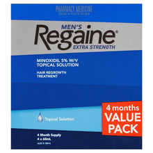 Regaine Mens 5% Minoxidil Solution Hair Regrowth Treatment 4 x 60ml