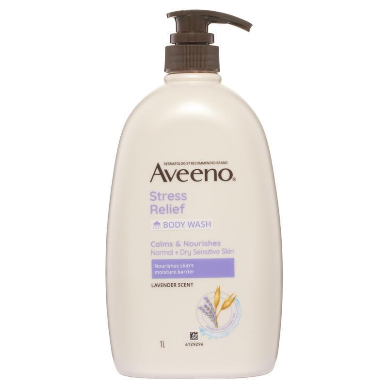 Aveeno Stress Relief Hydrating Lavender Scent Body Wash 1L
