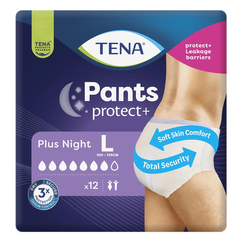 TENA Pants Night Large 12 Pack
