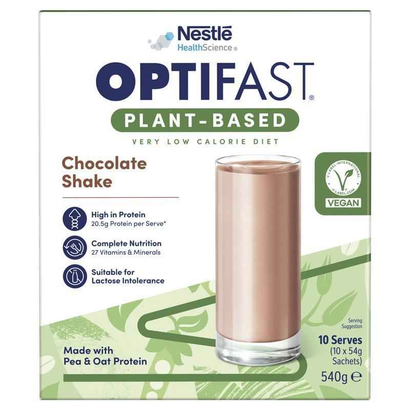 Optifast VLCD Plant Based Shake Chocolate 10 x 54g