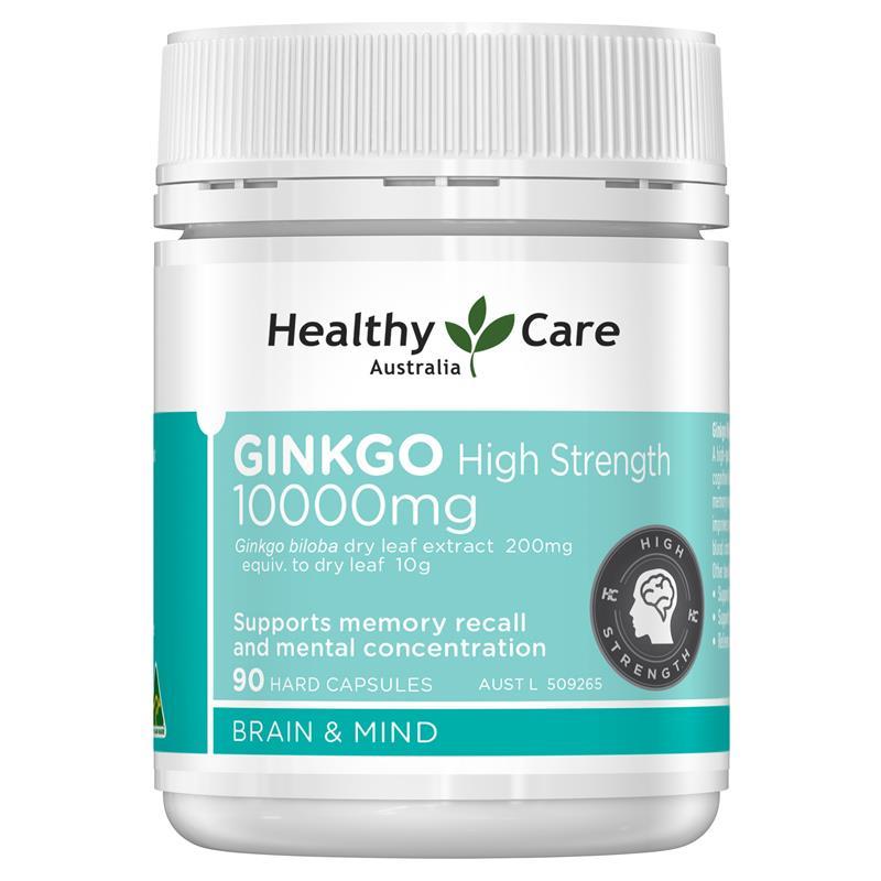 Healthy Care High Strength Ginkgo 10000mg 90 Capsules