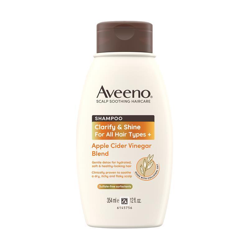 Aveeno Apple Cider Vinegar Clarifying Shampoo for Dull Hair 354mL