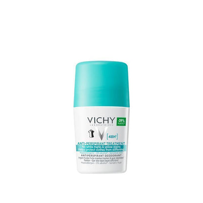 Vichy Antiperspirant Roll On 48hr No White Marks 50ml