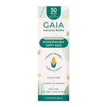 Gaia Natural Baby Biodegradable Nappy Bags 50 Pack - GimmeNow