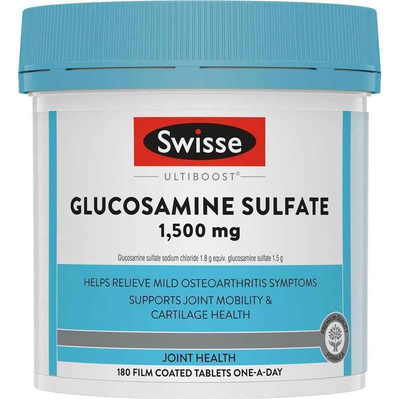 Swisse Glucosamine Sulfate 1500mg 180 Tablets