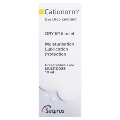 Cationorm Preservative Free Eye Drops 10ml