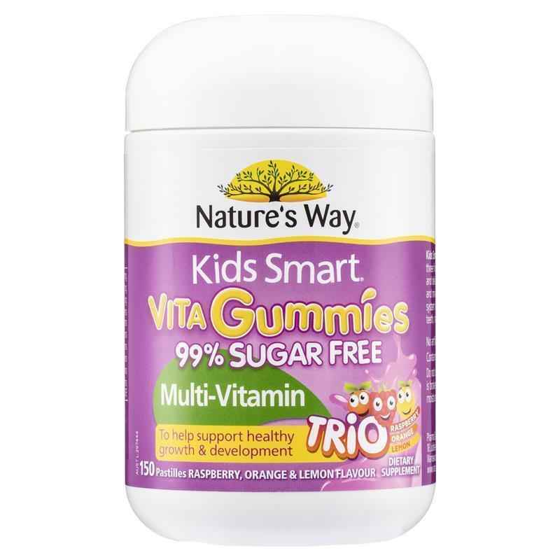 Nature's Way Kids Smart Vita Gummies Sugar Free Multivitamin Trios 150 Pastilles