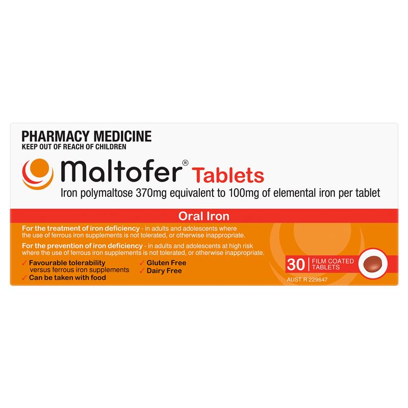 Maltofer Oral Iron 100mg 30 Tablets