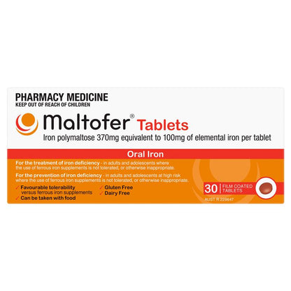 Maltofer Oral Iron 100mg 30 Tablets